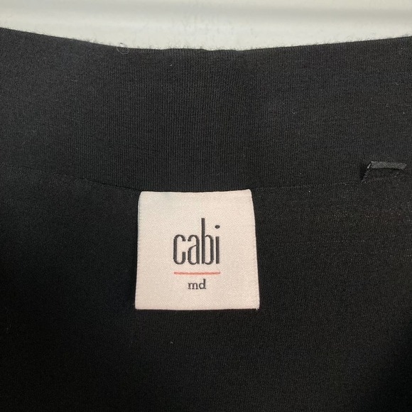 CABI Runaround Draped High Low Maxi Jersey Skirt Size M Black Style 5052 Ruching - Picture 7 of 12